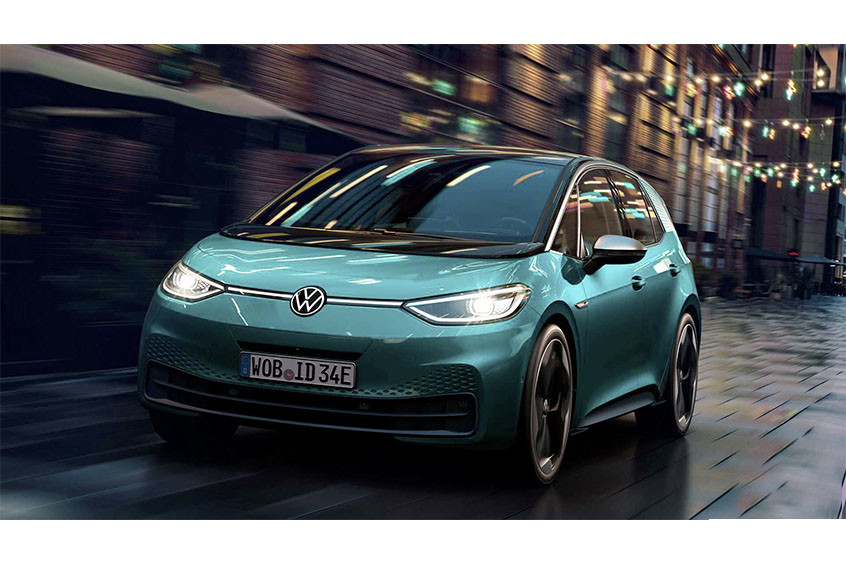 300 Millik Menzil Volkswagen Elektrikli Araba 160km/h 5 Koltuklu VW ID3 Elektrikli Araba
