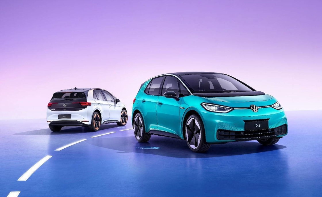 300 Millik Menzil Volkswagen Elektrikli Araba 160km/h 5 Koltuklu VW ID3 Elektrikli Araba