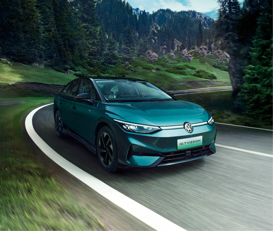 Tam elektrikli Volkswagen EV Araba ID7 Sedan Tip 5 Oturma kapasitesi